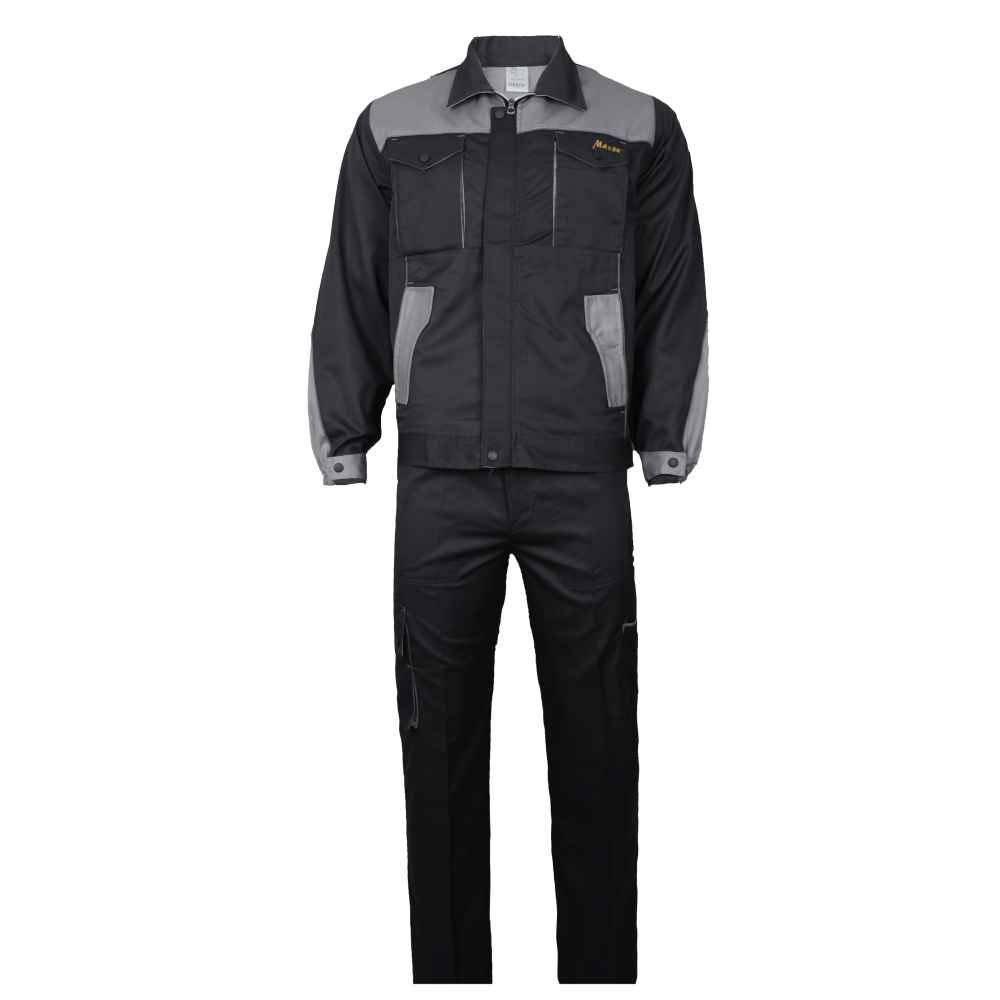 لباس کار مهندسی رایکا (طوسی_استخونی) برند مکسون_MAXON